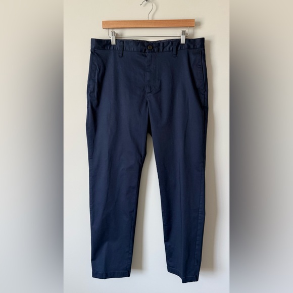 NWOT SAVILE ROW NAVY BLUE MENS PANTS SIZE 36x32 - Picture 1 of 5